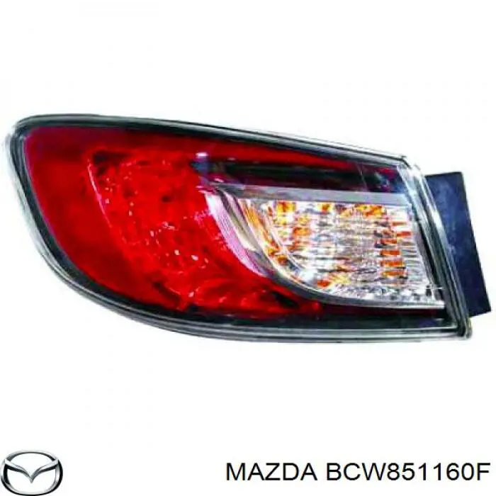 BCW851160F Mazda lanterna traseira esquerda externa