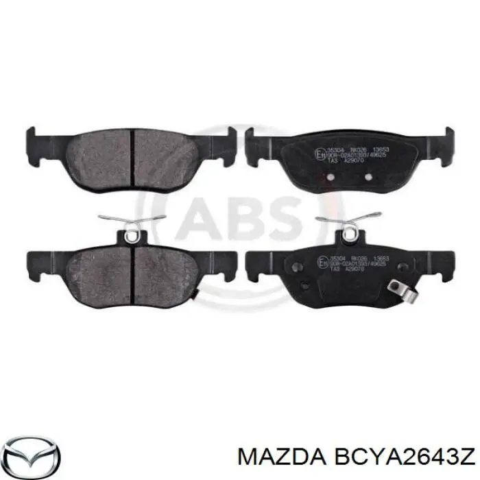 Sapatas do freio traseiras de disco para Mazda 323 