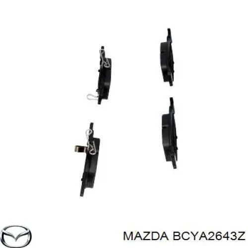 Колодки дисковые  Mazda BCYA2643Z цена, от 32.94 USD