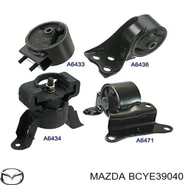 Задняя опора двигателя BCYE39040 Mazda