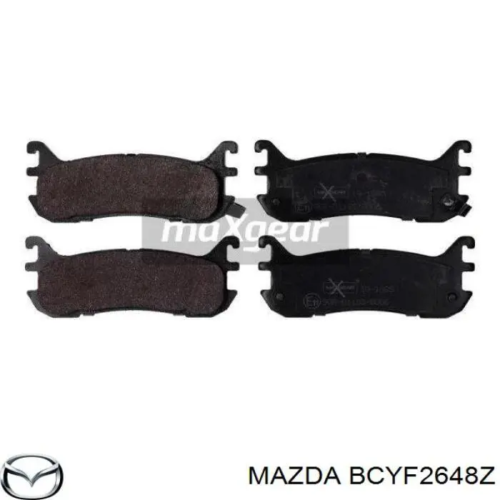 Задние тормозные колодки BCYF2648Z Mazda