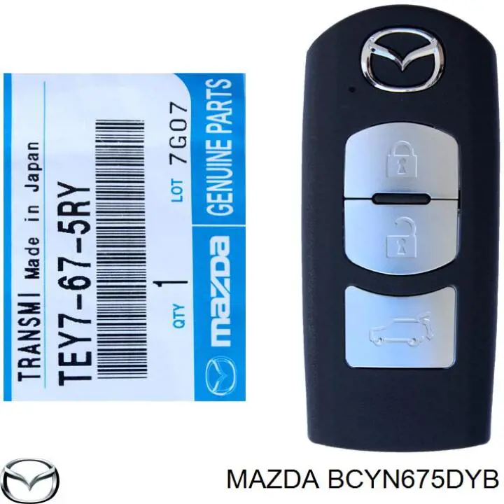 Купить BCYN675DYB Mazda Ключ замка зажигания