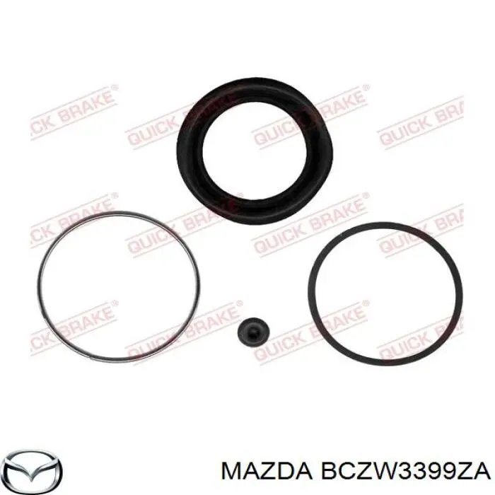 Купить BCZW3399ZA Mazda Суппорт тормозной передний левый