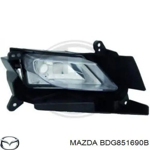 Фара противотуманная левая Mazda BDG851690B