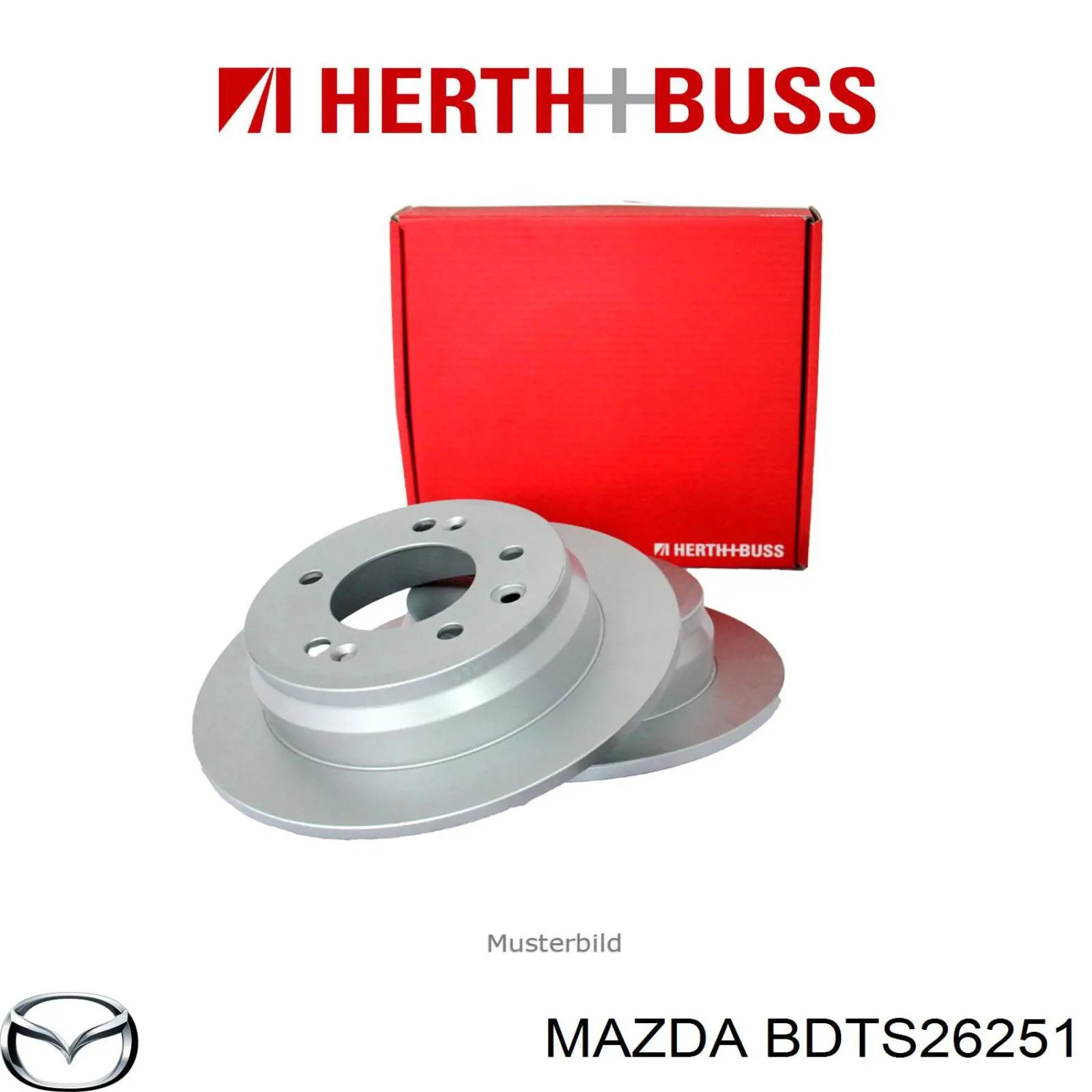 Тормозные диски BDTS26251 Mazda