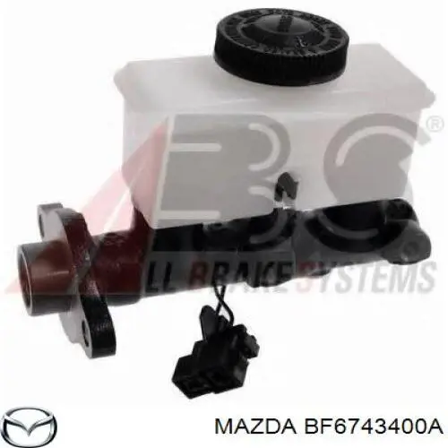 Главный тормозной цилиндр BF6743400A Mazda