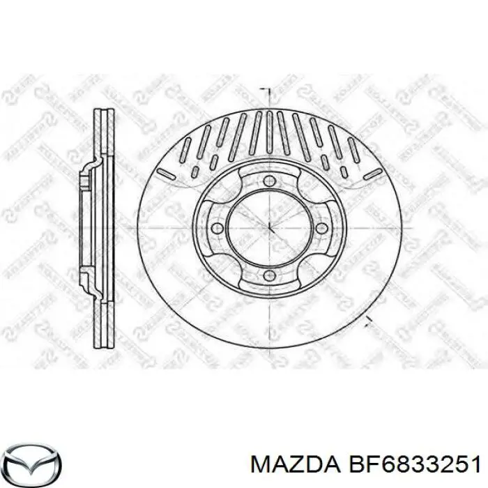 Купить BF6833251 Mazda Ротор тормозной