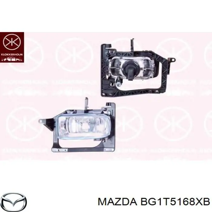 BG1T5168XB Mazda Противотуманка правая