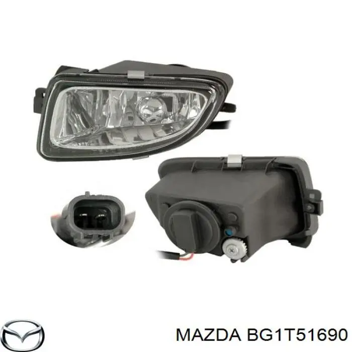 Фара противотуманная, левая Mazda 323 S V седан (BA) (1994 - 1998) цена, от 21.37 USD