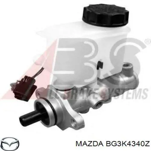 Цилиндр главный тормоза (гидротормозов) Mazda BG3K4340Z цена, от 38.01 USD