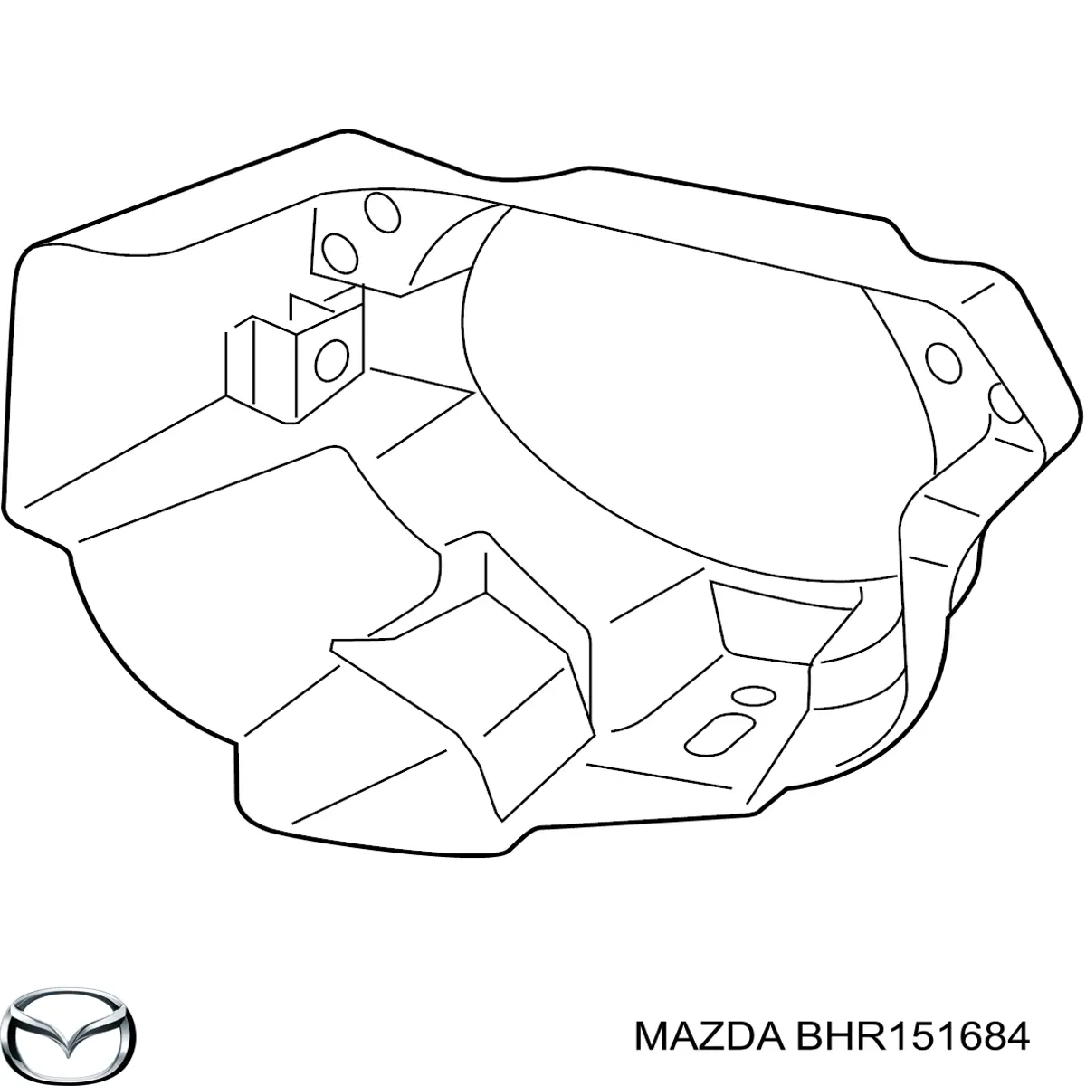 BHR151684 Mazda luzes de nevoeiro direitas