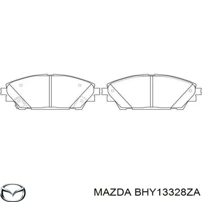 Тормозные колодки Mazda BHY13328ZA