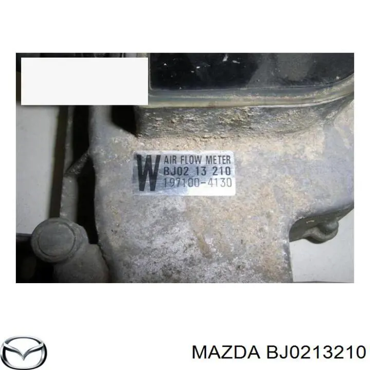 BJ0213210 Mazda sensor de fluxo (consumo de ar, medidor de consumo M.A.F. - (Mass Airflow))