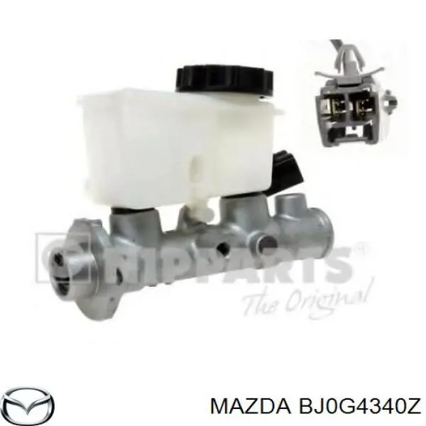 BJ0G4340Z Mazda цилиндр тормозной главный