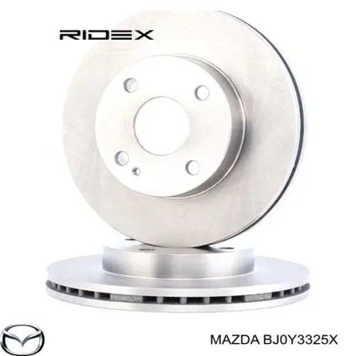 Передние тормозные диски BJ0Y3325X Mazda