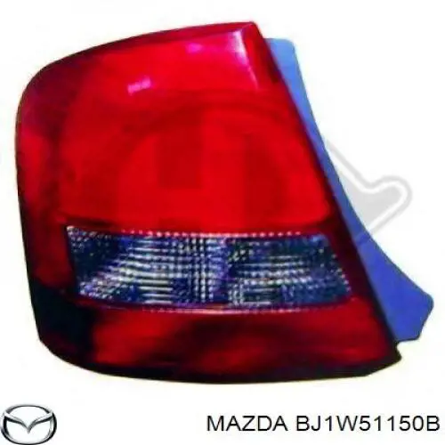 Фонарь задний правый BJ1W51150B Mazda