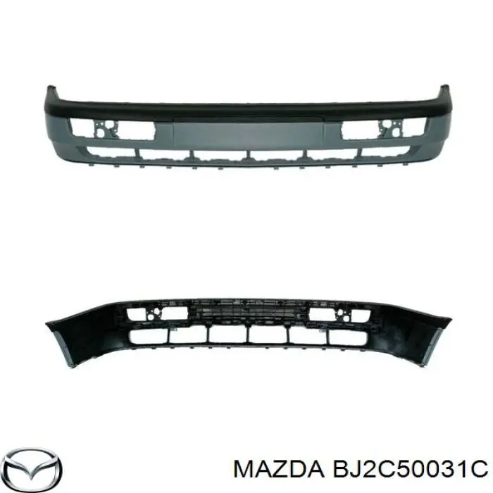  Передний бампер Mazda 323 