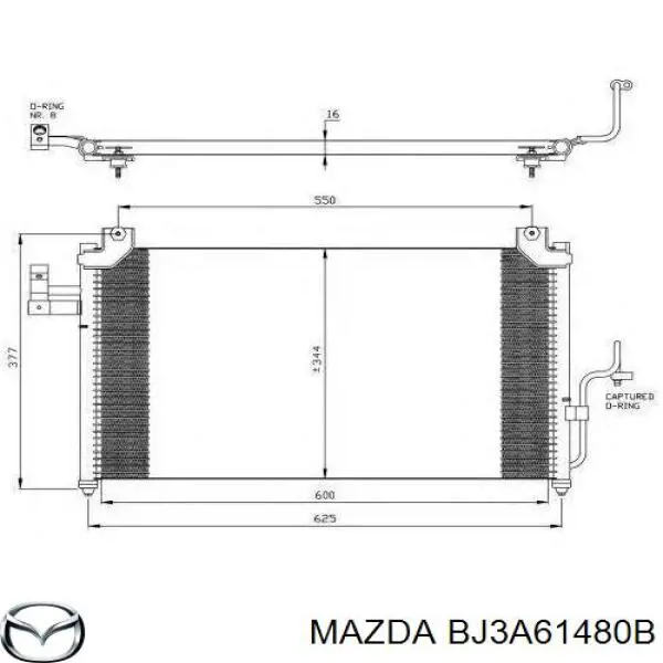 Купить BJ3A61480 Mazda Радиатор системы охлаждения кондиционера