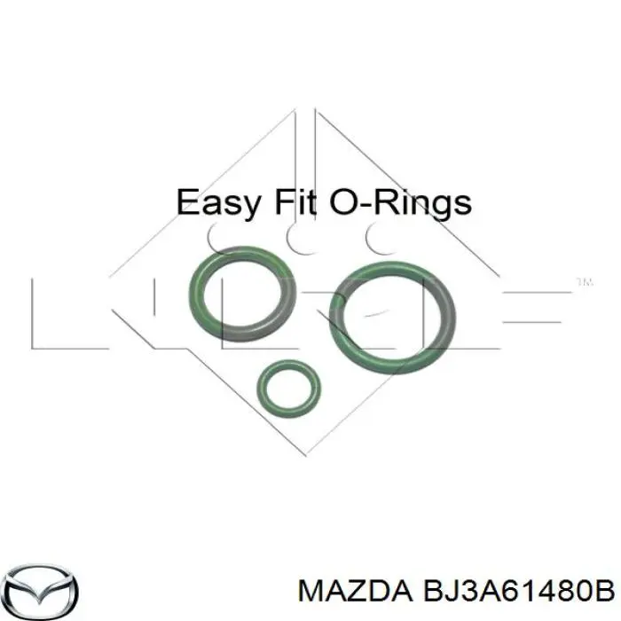 Радиатор охлаждения кондиционера Mazda BJ3A61480