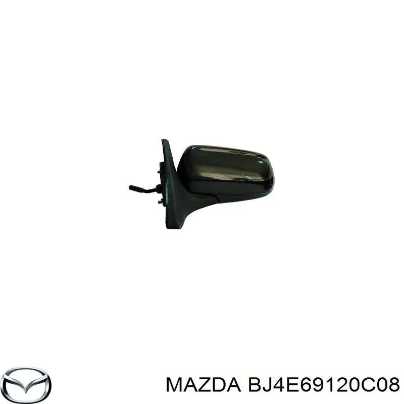 Правое боковое зеркало BJ4E69120C08 Mazda