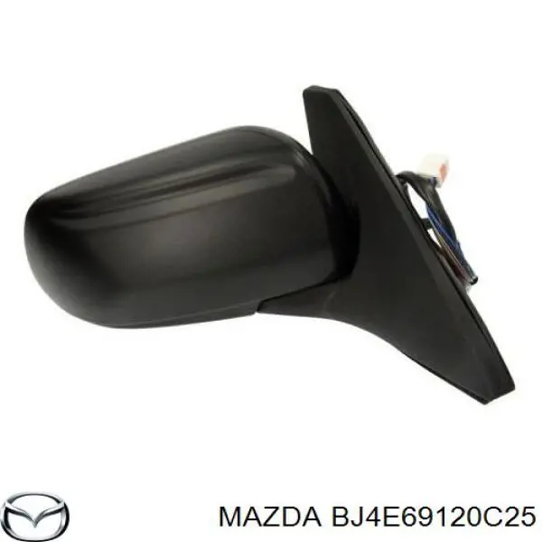 Правое боковое зеркало BJ4E69120C25 Mazda