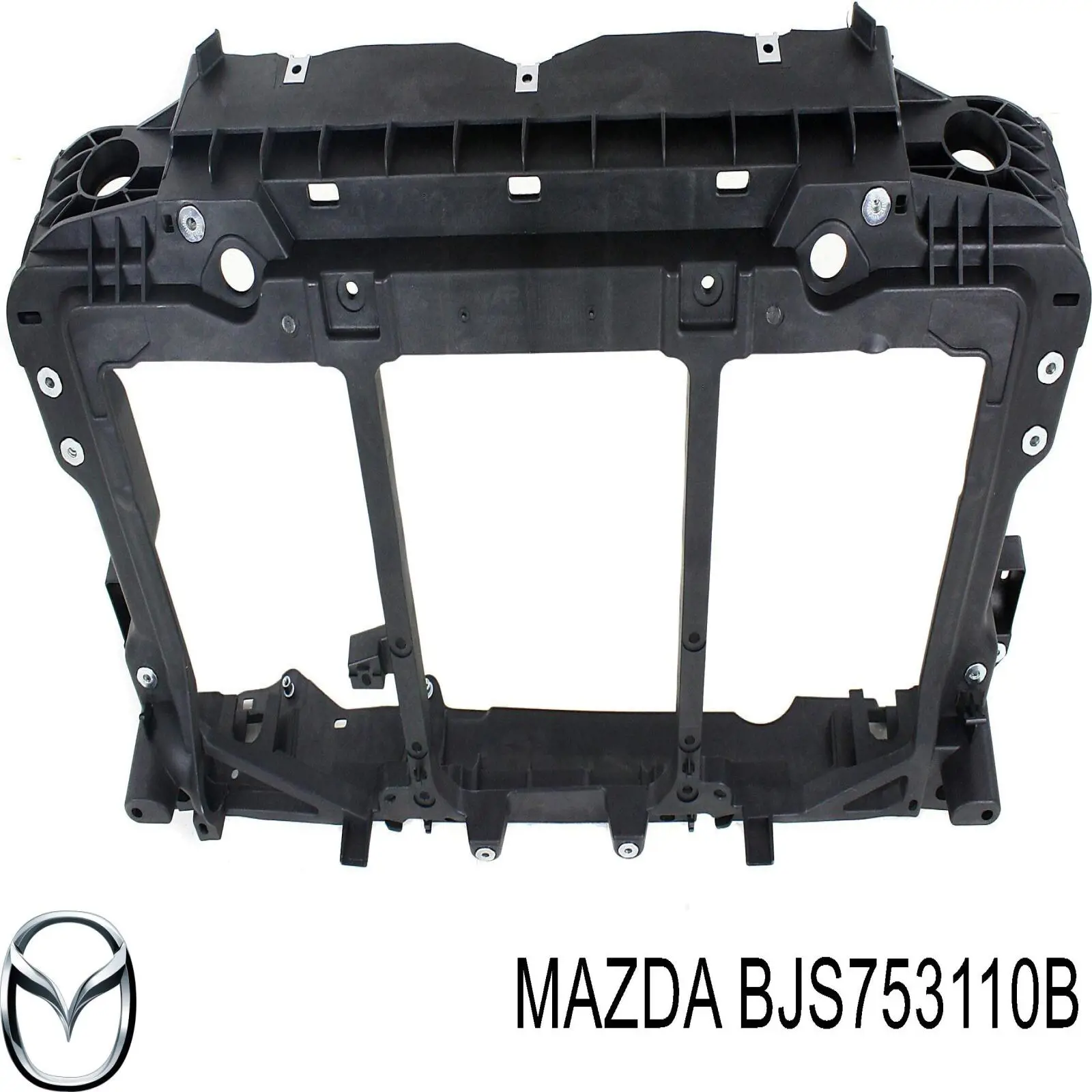 BJS753110B Mazda Суппорт радиатора вертикальный / монтажная панель крепления фар