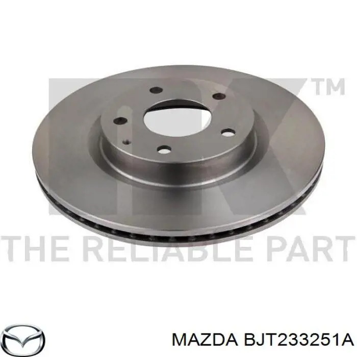 Тормоз дисковый передний Mazda BJT233251A цена, от 47.74 USD