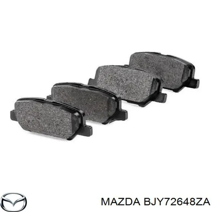 BJY72648ZA Mazda колодки тормозные задние дисковые