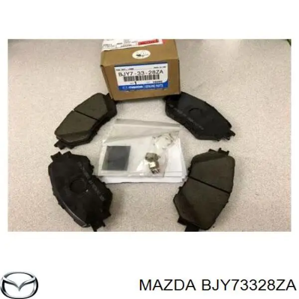 Передние тормозные колодки BJY73328ZA Mazda