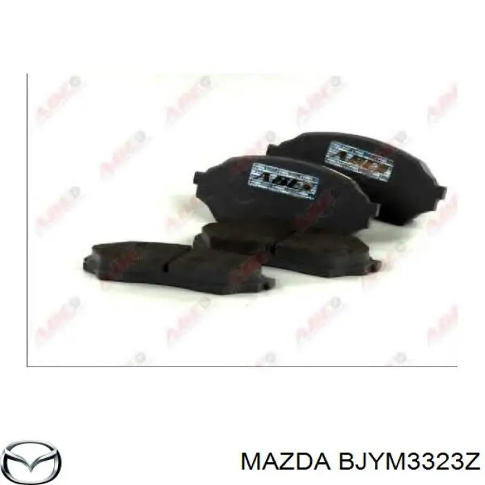 Передние тормозные колодки BJYM3323Z Mazda