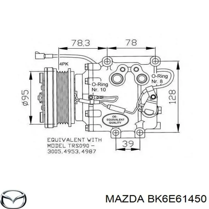 Компрессор кондиционера H12A1AA4DG Panasonic
