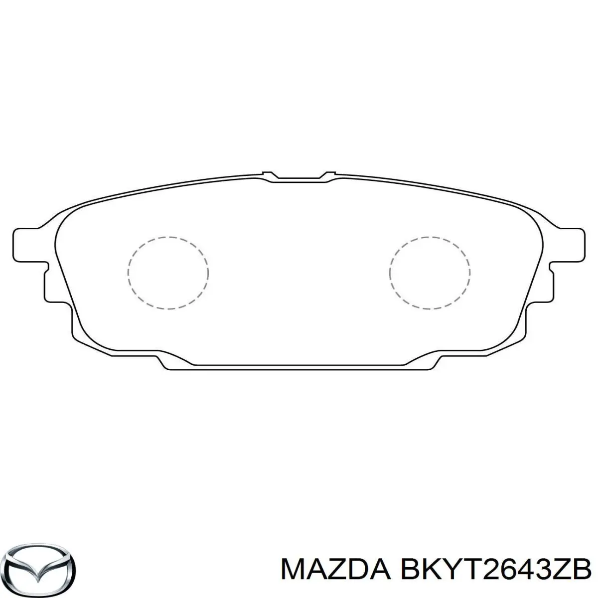 Колодки тормозные задние дисковые Mazda 323 BJ