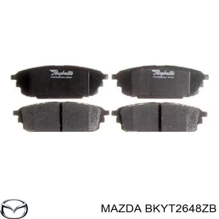 Купить BKYT2648ZB Mazda Колодки тормозные задние, дисковые