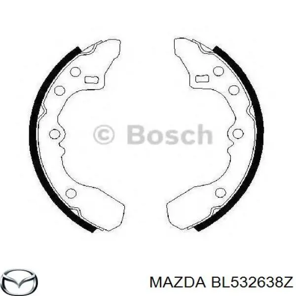 BL532638Z Mazda колодки тормозные задние барабанные