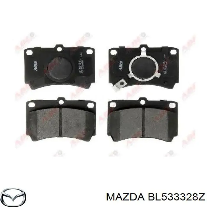 Передние тормозные колодки BL533328Z Mazda