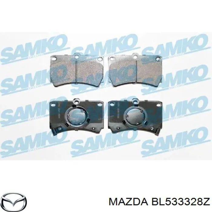 Купить BL533328Z Mazda Колодки тормозные