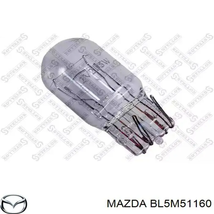 BL5M51160 Mazda lanterna traseira esquerda