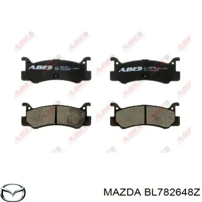 Задние тормозные колодки BL782648Z Mazda