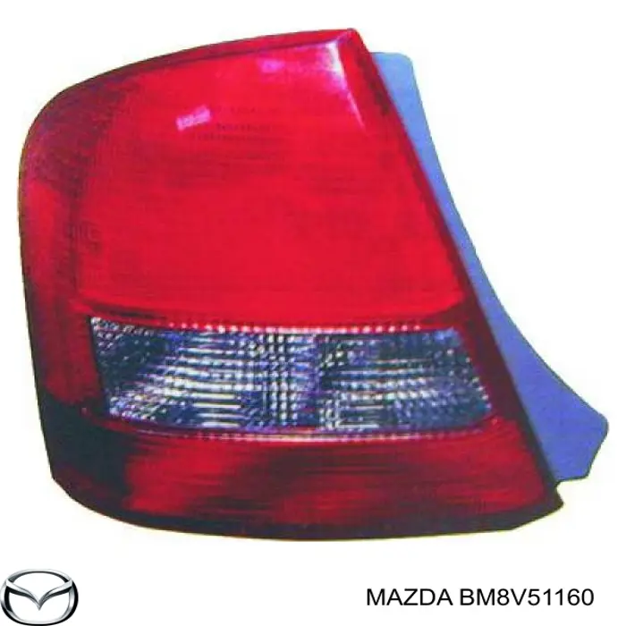 Фонарь задний левый BM8V51160 Mazda