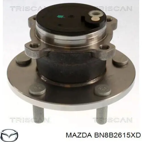 BN8B2615XD Mazda cubo traseiro