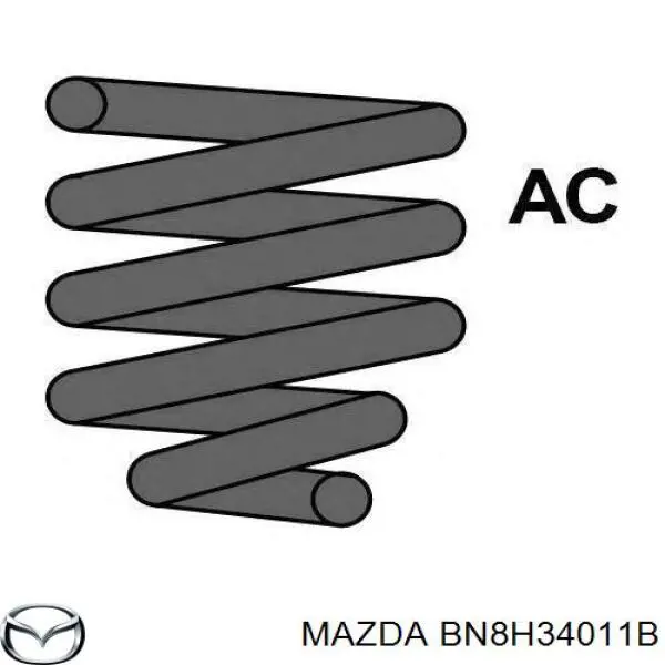 BN8H34011B Mazda Пружина передней подвески