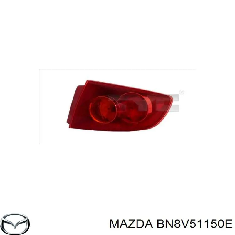 Фара задняя правая внешняя Mazda BN8V51150E цена, от 51.32 USD