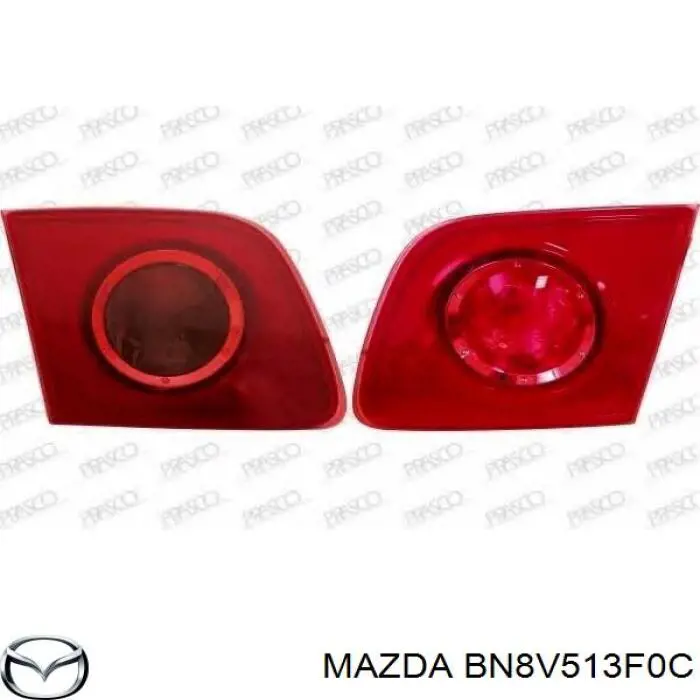 Фонарь задний правый, внутренний Mazda BN8V513F0C цена, от 14.11 USD