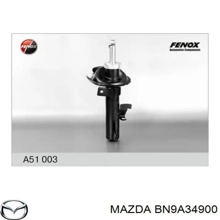 BN9A34900 Mazda Амортизатор передний левый
