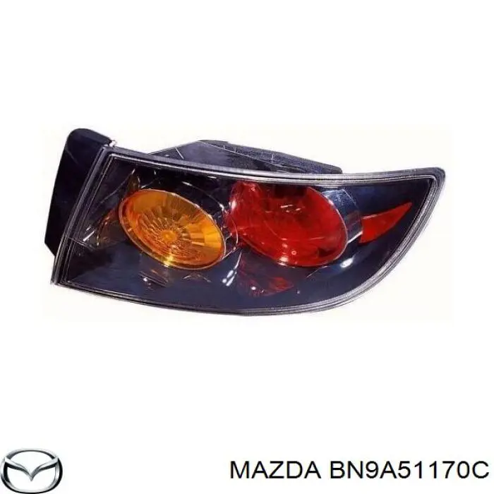 Фонарь задний правый внешний BN9A51170C Mazda