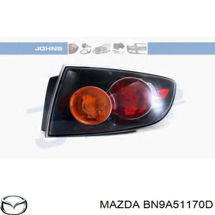 BN9A 51 170D Mazda фонарь задний правый внешний