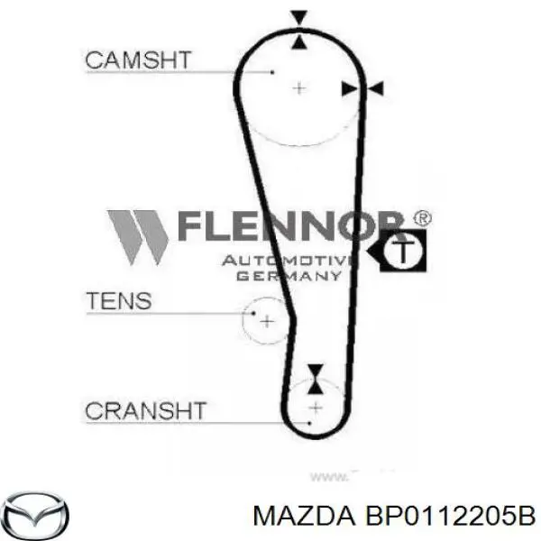 Купить BP0112205B Mazda Ремень газораспределительного механизма