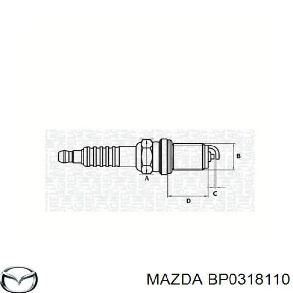 Купить BP0318110 Mazda Свечи автомобильные