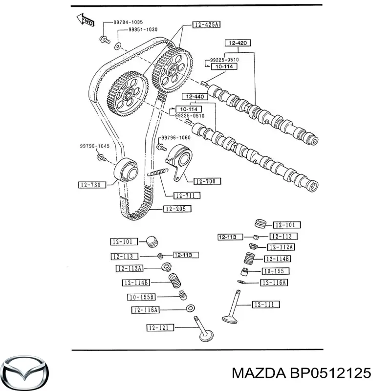  Mazda BP0512125 цена, от 47.95 USD