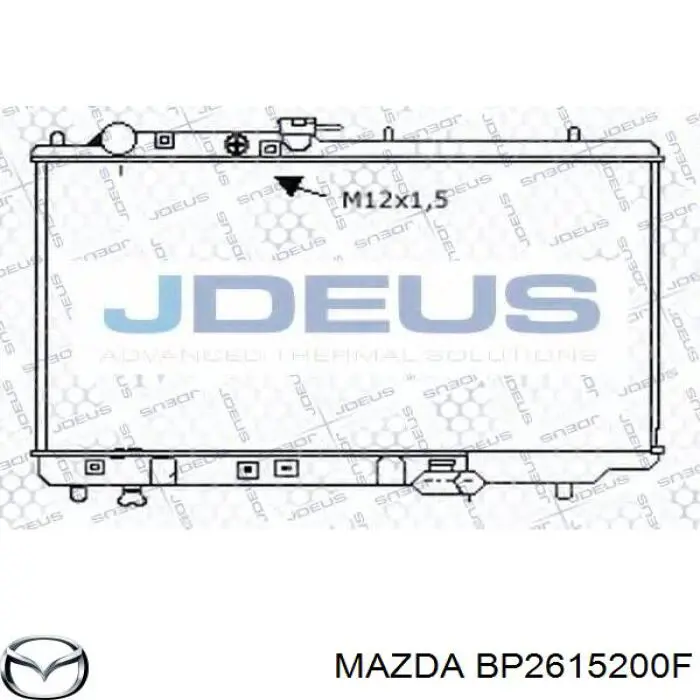 Купить BP2615200F Mazda Радиатор водяной